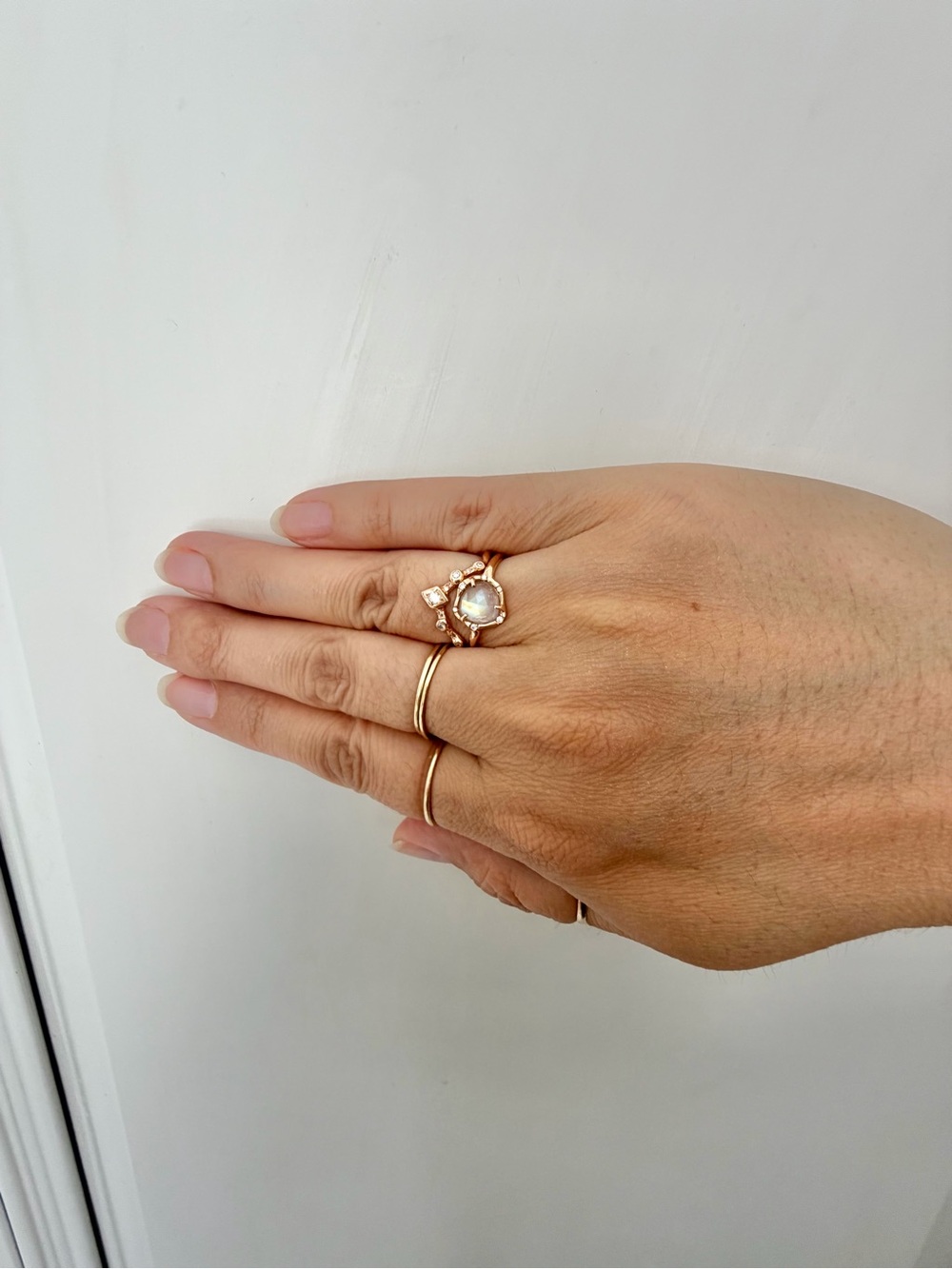 Sirciam Ethereal Stacking Band Rose Gold Size 6.5 - Picture 10 of 10
